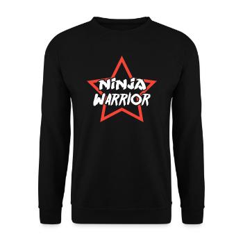 Ninja Warrior - Unisex Sweatshirt - black - Front - Alina (178cm) & Michal (187cm)