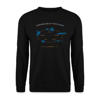 Lebenszyklus eines Sterns - Unisex Pullover - Schwarz - Vorne - Alina (178cm) & Michal (187cm)