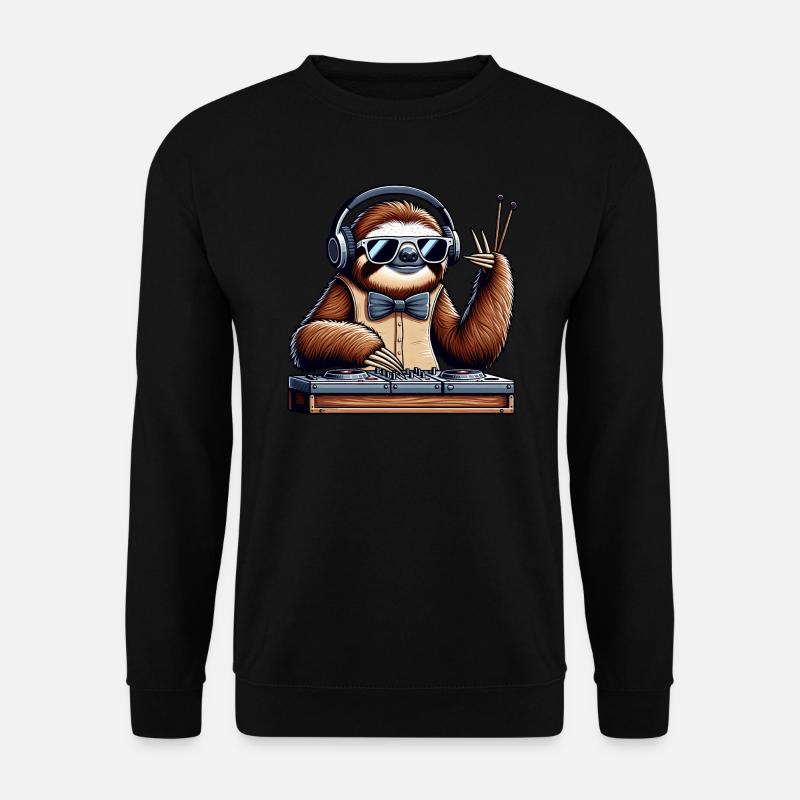 Dj Funny Animals - Unisex Sweatshirt - black