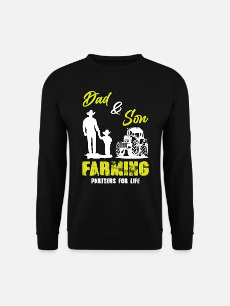 Dad and Son Farming - Unisex Sweatshirt - black