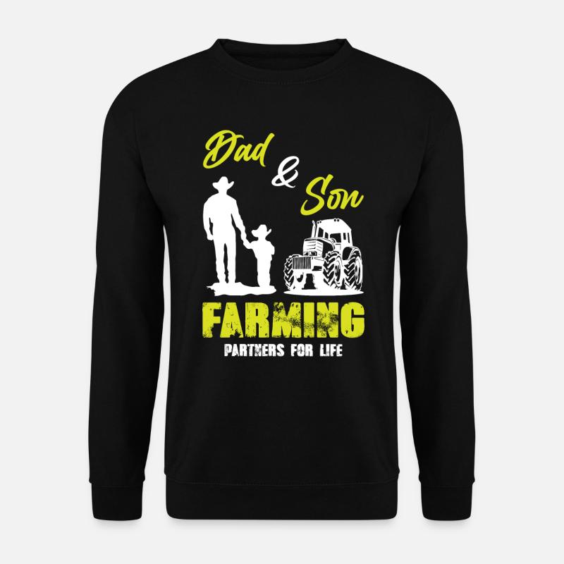 Dad and Son Farming - Unisex Sweatshirt - black