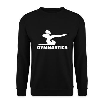 gymnastique - Sweat-shirt Unisexe - noir - Devant - Alina (178cm) & Michal (187cm)