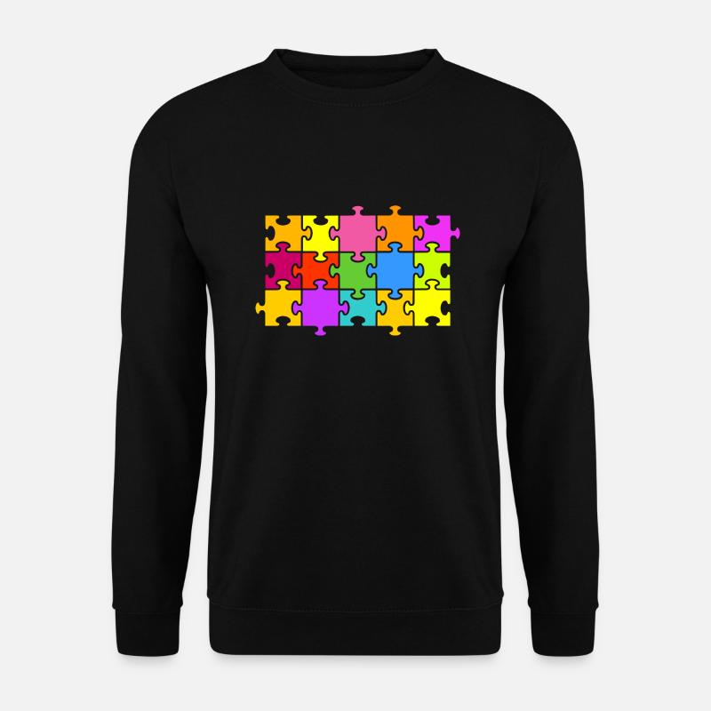 Puzzle - Unisex Pullover - Schwarz