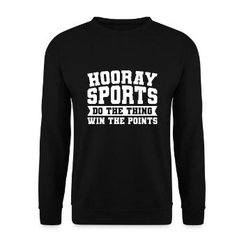 Sportspiel Sportmannschaft Geschenk - Unisex Pullover - Schwarz - Vorne - Alina (178cm) & Michal (187cm)