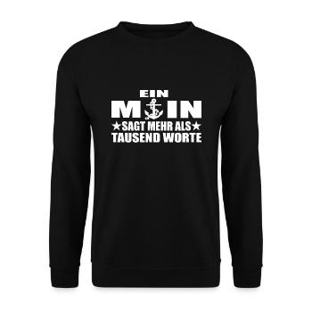 Moin - Unisex Pullover - Schwarz - Vorne - Alina (178cm) & Michal (187cm)