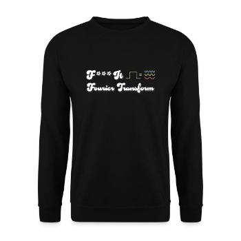 Fourier transform - Sweat-shirt Unisexe - noir - Devant - Alina (178cm) & Michal (187cm)
