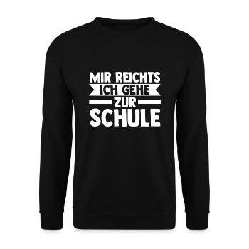 Lehrer Beruf Pädagoge Geschenk - Unisex Pullover - Schwarz - Vorne - Alina (178cm) & Michal (187cm)