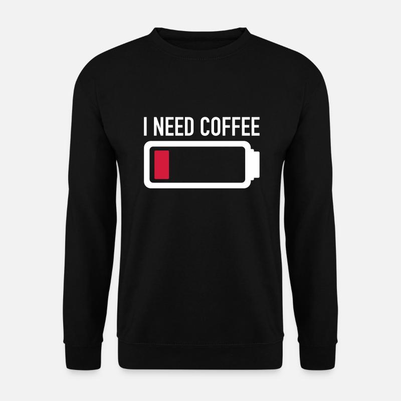 café - Sweat-shirt Unisexe - noir