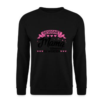 Mutter Familie Mutter Geschenk - Unisex Pullover - Schwarz - Vorne - Alina (178cm) & Michal (187cm)