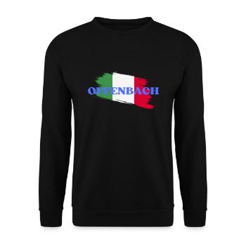 Offenbach - Unisex Pullover - Schwarz - Vorne - Alina (178cm) & Michal (187cm)