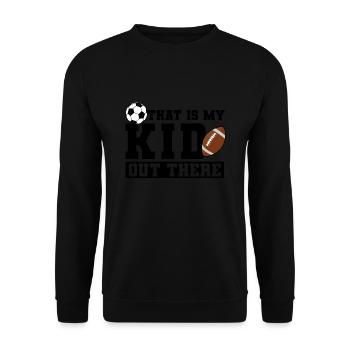baller fussball baller Geschenk - Unisex Pullover - Schwarz - Vorne - Alina (178cm) & Michal (187cm)