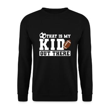 baller fussball baller Geschenk - Unisex Pullover - Schwarz - Vorne - Alina (178cm) & Michal (187cm)