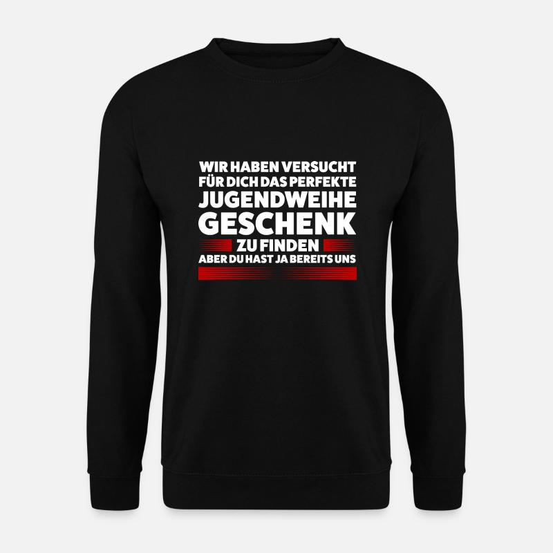 Jugendweihe Jugend Konfirmation Geschenk - Unisex Pullover - Schwarz