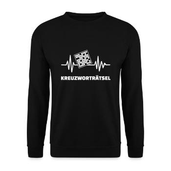 Mots croisés - Sweat-shirt Unisexe - noir - Devant - Alina (178cm) & Michal (187cm)