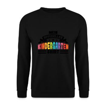 Kindergartenkind Kindergarten Kindergartenanfang G - Unisex Pullover - Schwarz - Vorne - Alina (178cm) & Michal (187cm)