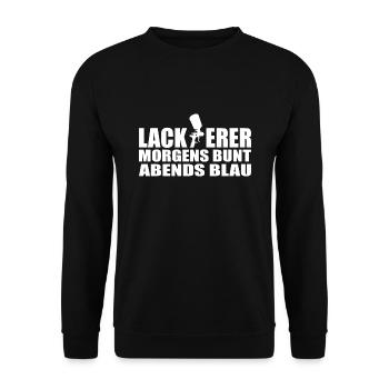 Lackierer - Unisex Pullover - Schwarz - Vorne - Alina (178cm) & Michal (187cm)