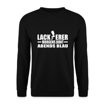 Lackierer - Unisex Pullover - Schwarz - Vorne - Alina (178cm) & Michal (187cm)