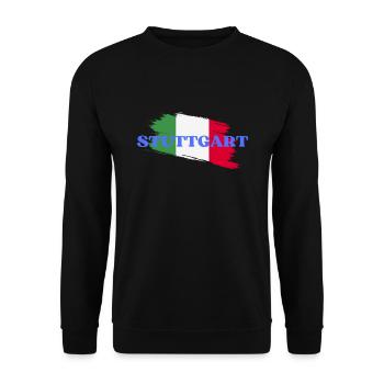 Stuttgart - Unisex Sweatshirt - black - Front - Alina (178cm) & Michal (187cm)