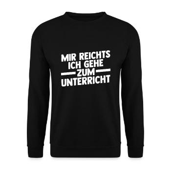 Lehrer Beruf Schullehrer Geschenk - Unisex Pullover - Schwarz - Vorne - Alina (178cm) & Michal (187cm)