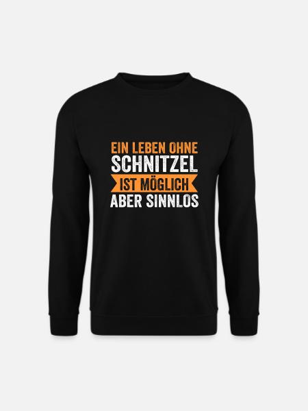 Schnitzel Wiener Wiener Geschenk - Unisex Pullover - Schwarz