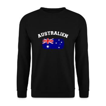 Australie - Sweat-shirt Unisexe - noir - Devant - Alina (178cm) & Michal (187cm)