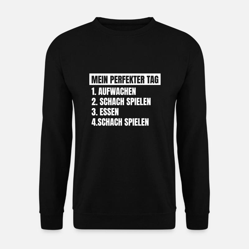 Schach Spieler Schach Spieler Geschenk - Unisex Pullover - Schwarz