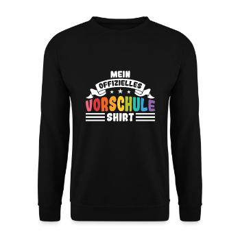 Kindergarten Vorschule Vorschulpädagoge Geschenk - Unisex Pullover - Schwarz - Vorne - Alina (178cm) & Michal (187cm)