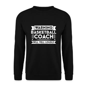 Basketball Basketball Coach Coach Gift - Unisex Sweatshirt - black - Front - Alina (178cm) & Michal (187cm)