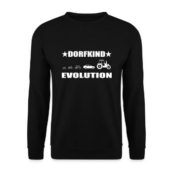 Dorfkind - Unisex Pullover - Schwarz - Vorne - Alina (178cm) & Michal (187cm)