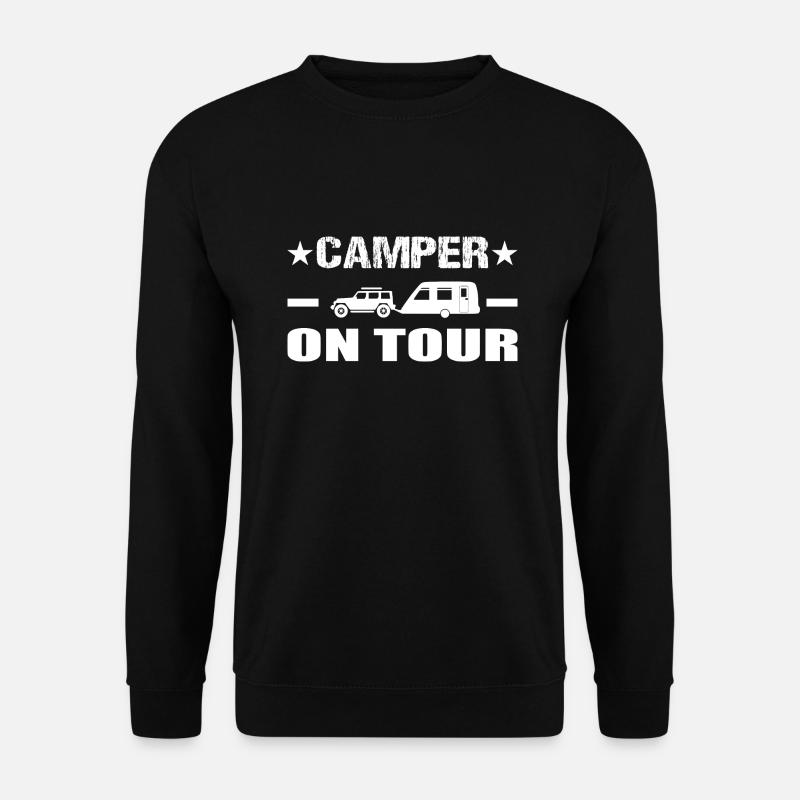 Camping - Unisex Pullover - Schwarz