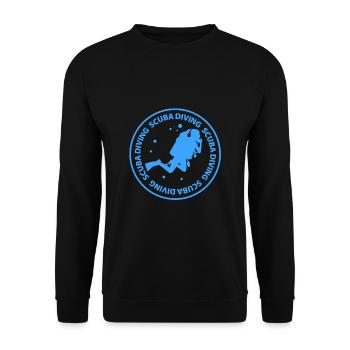 scuba diving - Unisex Sweatshirt - black - Front - Alina (178cm) & Michal (187cm)