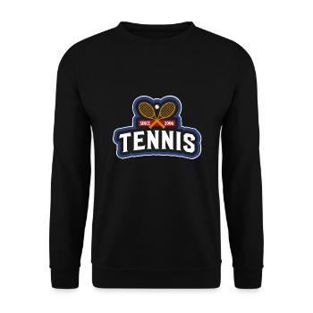 Tennis - Unisex Pullover - Schwarz - Vorne - Alina (178cm) & Michal (187cm)