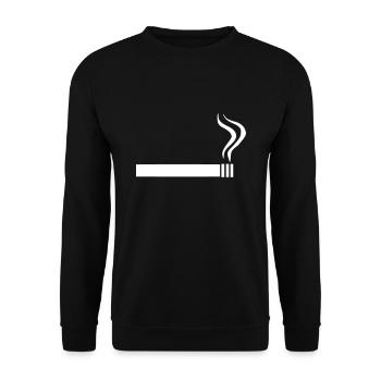 Zigarette - Unisex Pullover - Schwarz - Vorne - Alina (178cm) & Michal (187cm)
