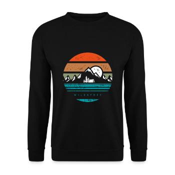 Wild and free - Sweat-shirt Unisexe - noir - Devant - Alina (178cm) & Michal (187cm)