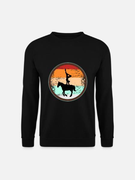Voltigieren Pferd - Unisex Pullover - Schwarz