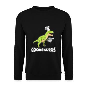 Faire cuire les dinosaures - Sweat-shirt Unisexe - noir - Devant - Alina (178cm) & Michal (187cm)