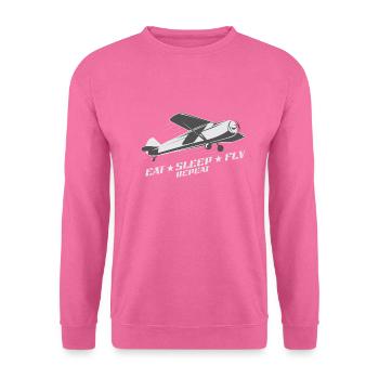 Fliegen - Unisex Pullover - Pink - Vorne