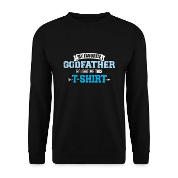 Godfather - Unisex Sweatshirt - black - Front - Alina (178cm) & Michal (187cm)