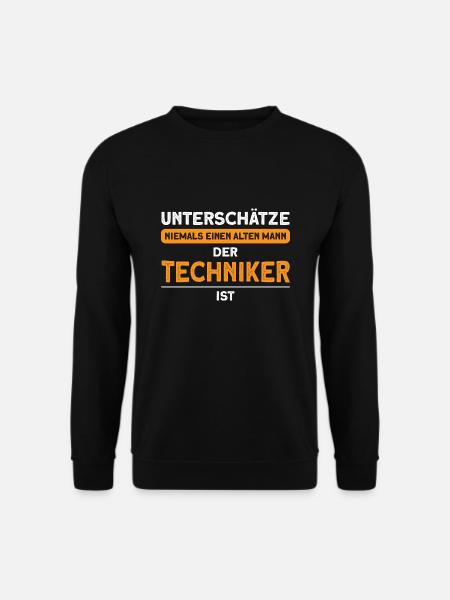 Techniker Beruf Ingenieur Geschenk - Unisex Pullover - Schwarz