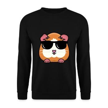 Guinea Pig Graphic Guinea Pig Owner Pet Cavy Anima - Unisex Pullover - Schwarz - Vorne - Alina (178cm) & Michal (187cm)