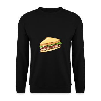 Sandwich - Unisex Sweatshirt - black - Front - Alina (178cm) & Michal (187cm)