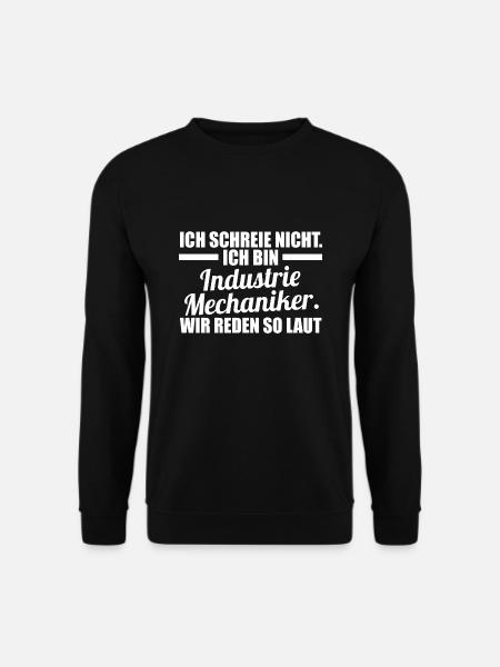 Industriemechaniker Beruf Schlosser Geschenk - Unisex Pullover - Schwarz