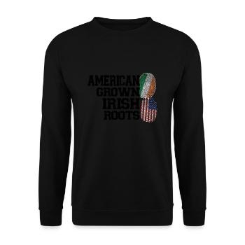 Irland Irisch Irische Wurzeln Geschenk - Unisex Pullover - Schwarz - Vorne - Alina (178cm) & Michal (187cm)