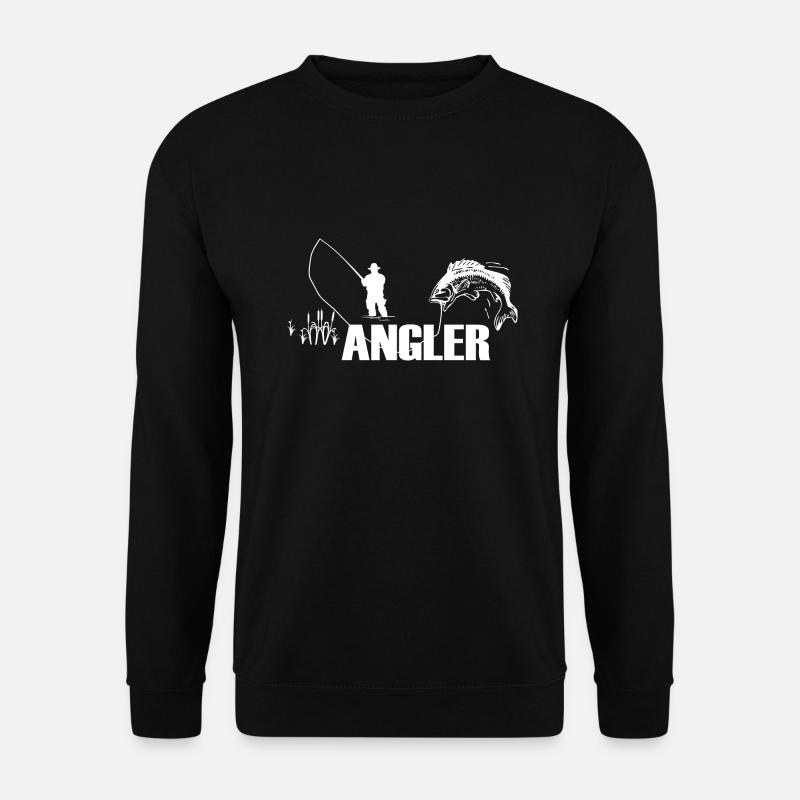 Angeln - Unisex Pullover - Schwarz