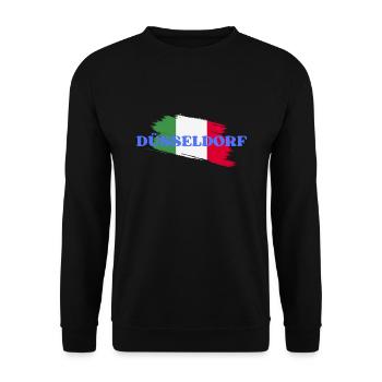 Dusseldorf - Unisex Sweatshirt - black - Front - Alina (178cm) & Michal (187cm)