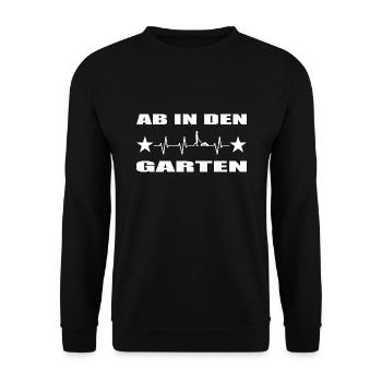 Garten - Unisex Pullover - Schwarz - Vorne - Alina (178cm) & Michal (187cm)