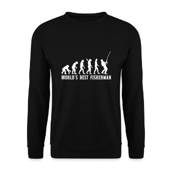 Angeln - Unisex Pullover - Schwarz - Vorne - Alina (178cm) & Michal (187cm)