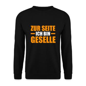 Geselle Prüfung Gesellenbrief Geschenk - Unisex Pullover - Schwarz - Vorne - Alina (178cm) & Michal (187cm)