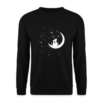 Chats Amour - Sweat-shirt Unisexe - noir - Devant - Alina (178cm) & Michal (187cm)