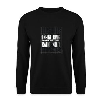 Ingenieur - Spruch Studium Mann Frau - Unisex Pullover - Schwarz - Vorne - Alina (178cm) & Michal (187cm)